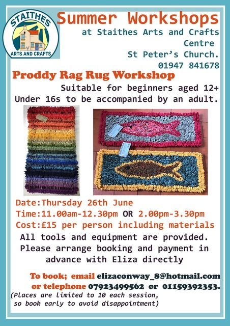 Proddy Rug workshops 2025